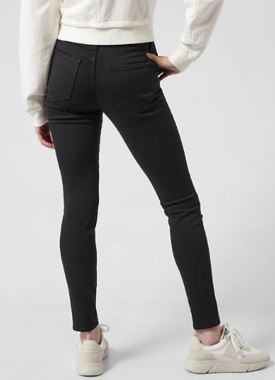 Athleta 4 black Flex Ultra Skinny Jean Pant casual comfortable stretchy slim